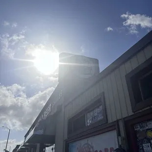 outside