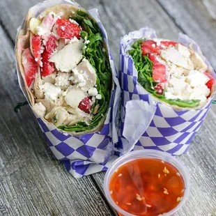 Strawberry Chicken Spinach Wrap