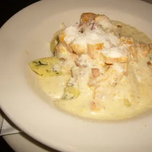 spinach gnocchi at Woody's Grill and Tap