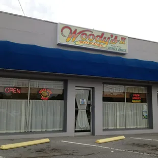 the front of the restaurant