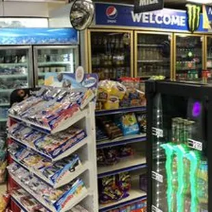 the inside of the store