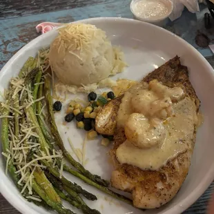Redfish with Royal Red Shrimp