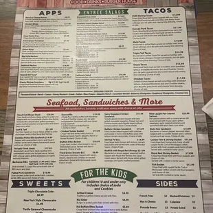 Menu as of 5/26/23