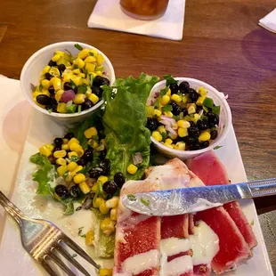 Seared Ahi Tuna. Extra relish!!!!
