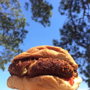 Crab cake sandwich