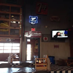 TV for the game!  Great hangout!