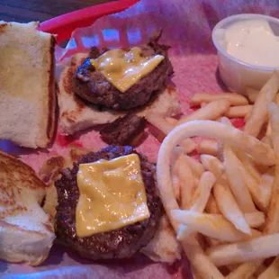 Mini-burgers platter.