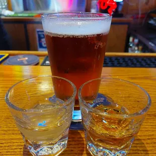 Pickleback, Jameson and Yuengling. Cheers!