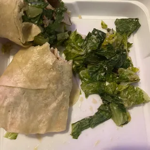 Ordered a chicken Ceaser wrap. Pretty sure I was expecting fresh and crisp lettuce instead of soggy and hot wilted lettuce