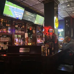 people sitting at the bar