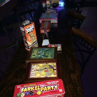 We always have board games to play if you just need something to do with your friends!
