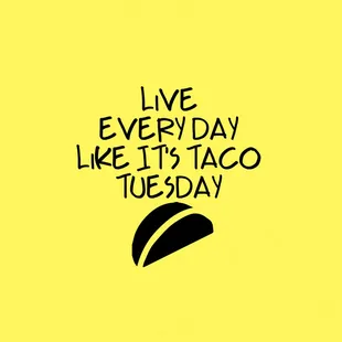 Every Tuesday we make Free ground beef tacos for happy hour along with homemade salsa, pico and guacamole.