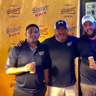 Our annual charity golf tournament was sponsored by Shiner this year