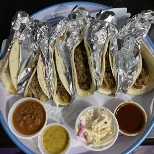 Try a six pack of tacos to split with your friends! Available until 1:30 am daily!