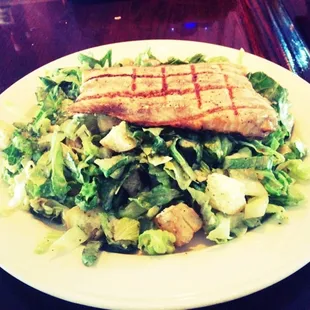 Salmon Caesar Salad!