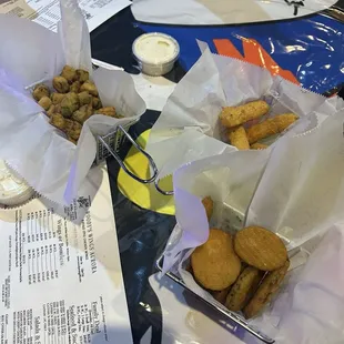 Fried Zucchini fried okra
