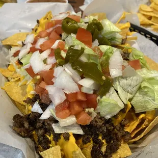 Beef nachos