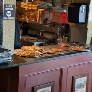 Lunch buffet at Woody's Woodfire Pizza, Joplin