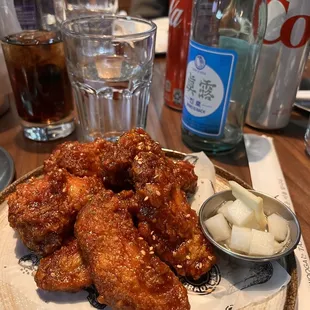 sweet and spicy wings