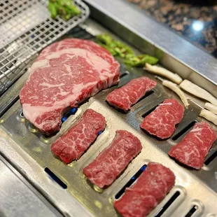 Ribeye, Beef Short Rib BBQ