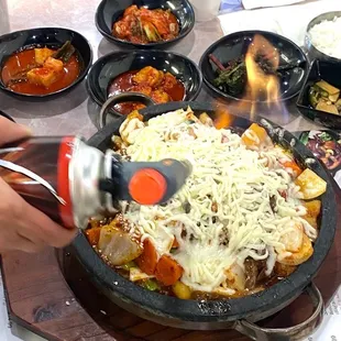 Spicy Galbi jjim!! Spicy cheesy goodness