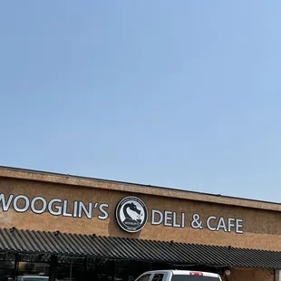 the front of the restaurant