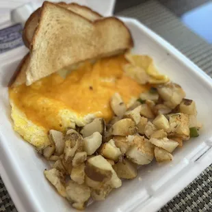 Cheese Scramble with Potatoes