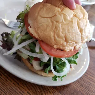 Portobello Swiss Burger