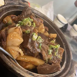 Chinese Style Beef Stew Clay Pot