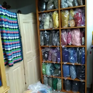 lots of fiber for needle felters, spinners