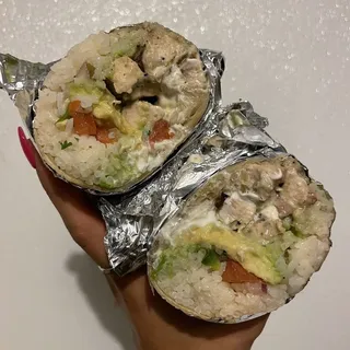 Thai Green Curry Chicken Burrito