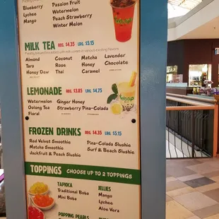 Frozen drinks. As seen in the animated movie Frozen.
