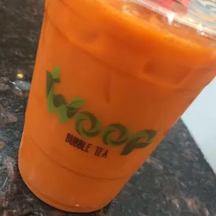 Thai Tea w/ Boba ($4+)