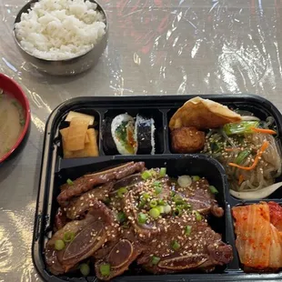 L1. LA L.A. Galbi Lunch Special Box