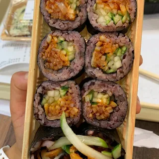 Wild Rice Roll with Kimchi