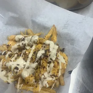 Can ya Woo Woo Woo fries- Cheddar bacon fries
