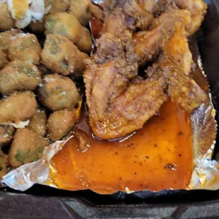 6 piece with da woo sauce