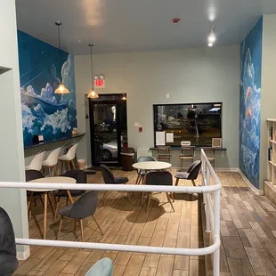 Inside front seating area