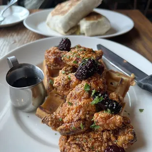 Chicken and waffles