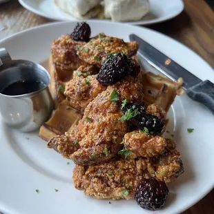 Chicken and waffles