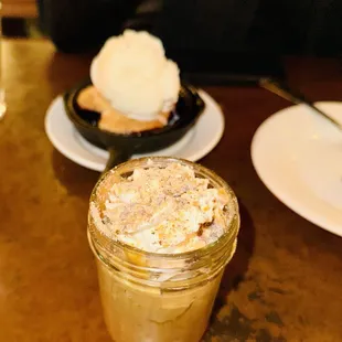 Butterscotch Pudding &amp; Blueberry cobbler