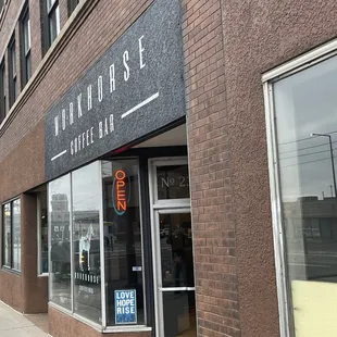 Workhorse Coffee main entrance