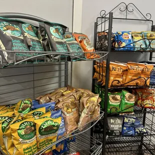  shelf of snacks and snacks