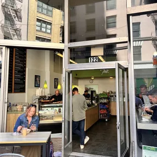  man and a woman sitting at a table