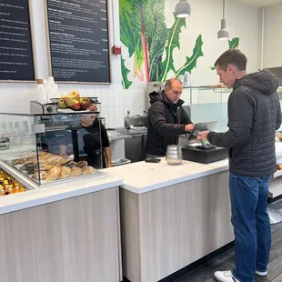 Front area and cash register