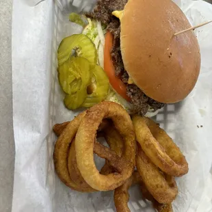 Double cheeseburger