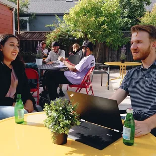 Outside patio- Take a call or enjoy your lunch outside!