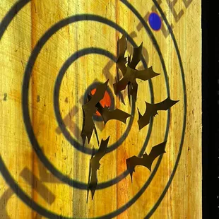 a dart hitting a target