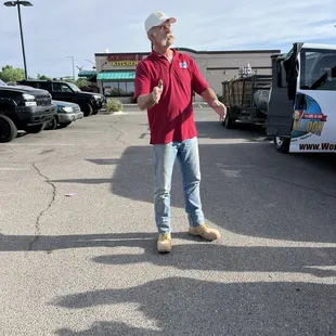 The owner Murray telling the tale of the origins of ballooning after a Champagne toast to the flight