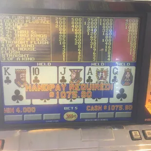 Royal flush winner